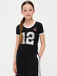 Fitted Short-Sleeve Graphic T-Shirt for Girls