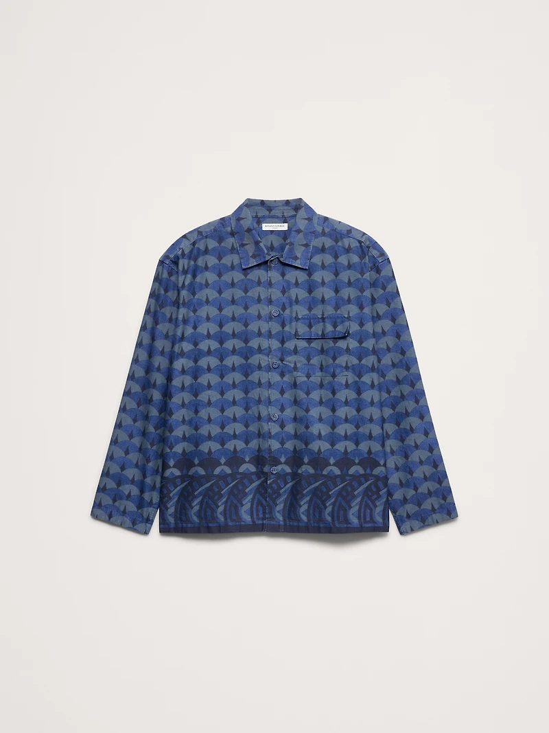 Relaxed-Fit Cotton-Linen Resort Shirt