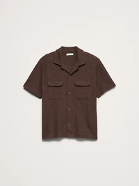 Textured Knit Resort Shirt