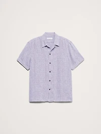 Standard-Fit Midweight Linen Resort Shirt