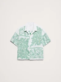 Relaxed-Fit Printed Linen Resort Shirt