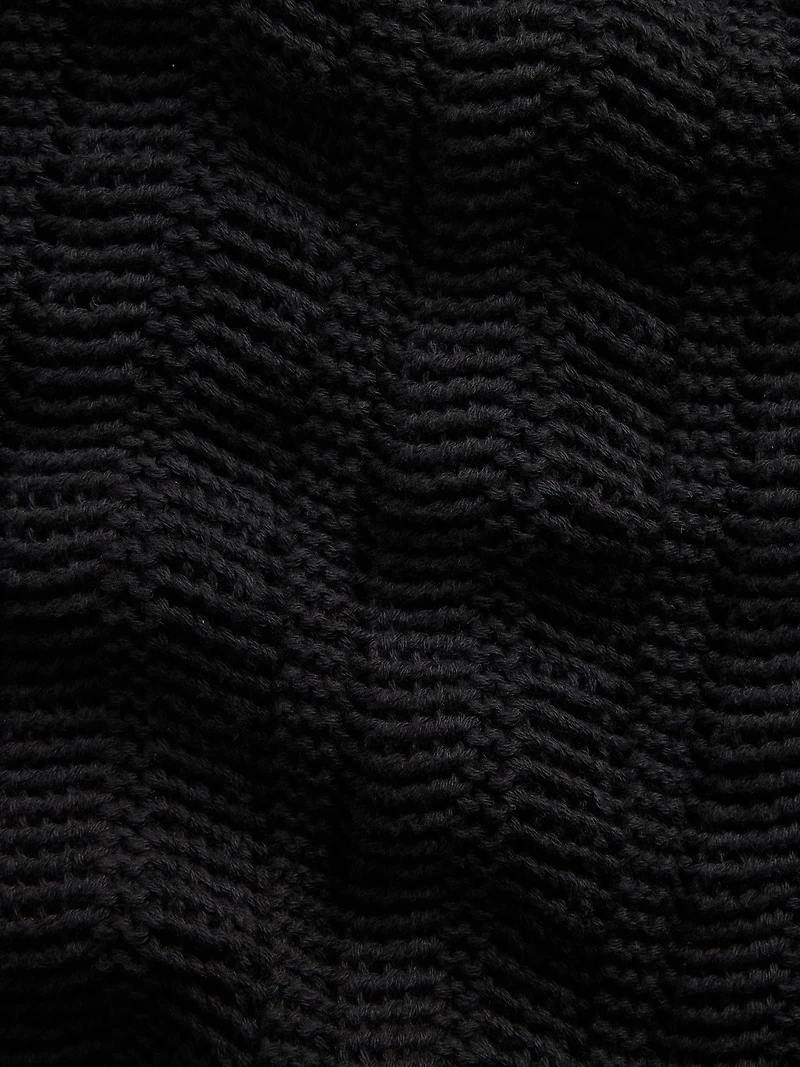 Herringbone Crochet Sweater Shirt