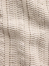 Herringbone Crochet Sweater Shirt