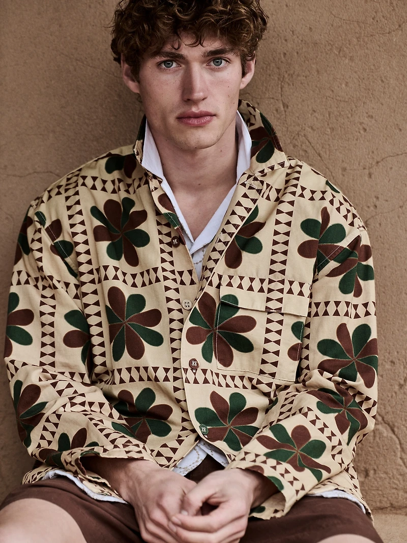 Relaxed-Fit Cotton-Linen Resort Shirt