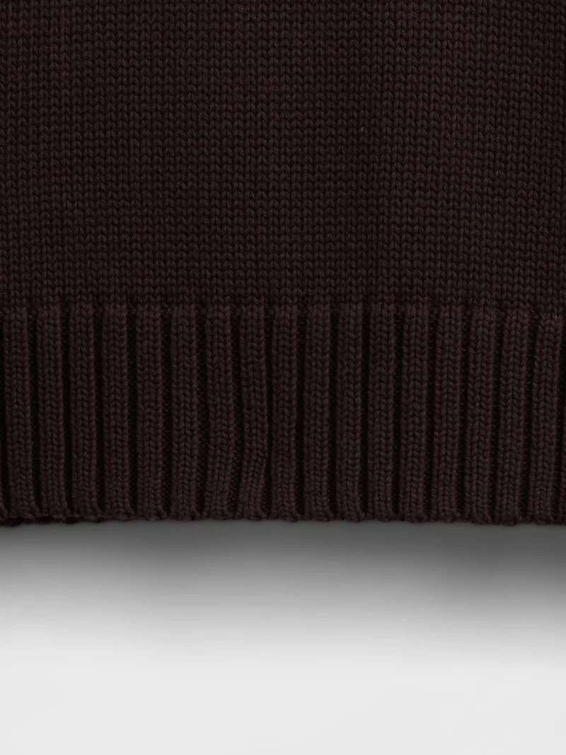 100% Cotton Oversized Crop Sweater