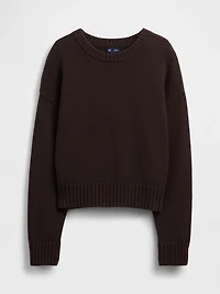100% Cotton Oversized Crop Sweater