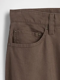 Linen-Cotton Relaxed Straight Pants