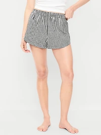 Classic Poplin Boxer Pajama Shorts