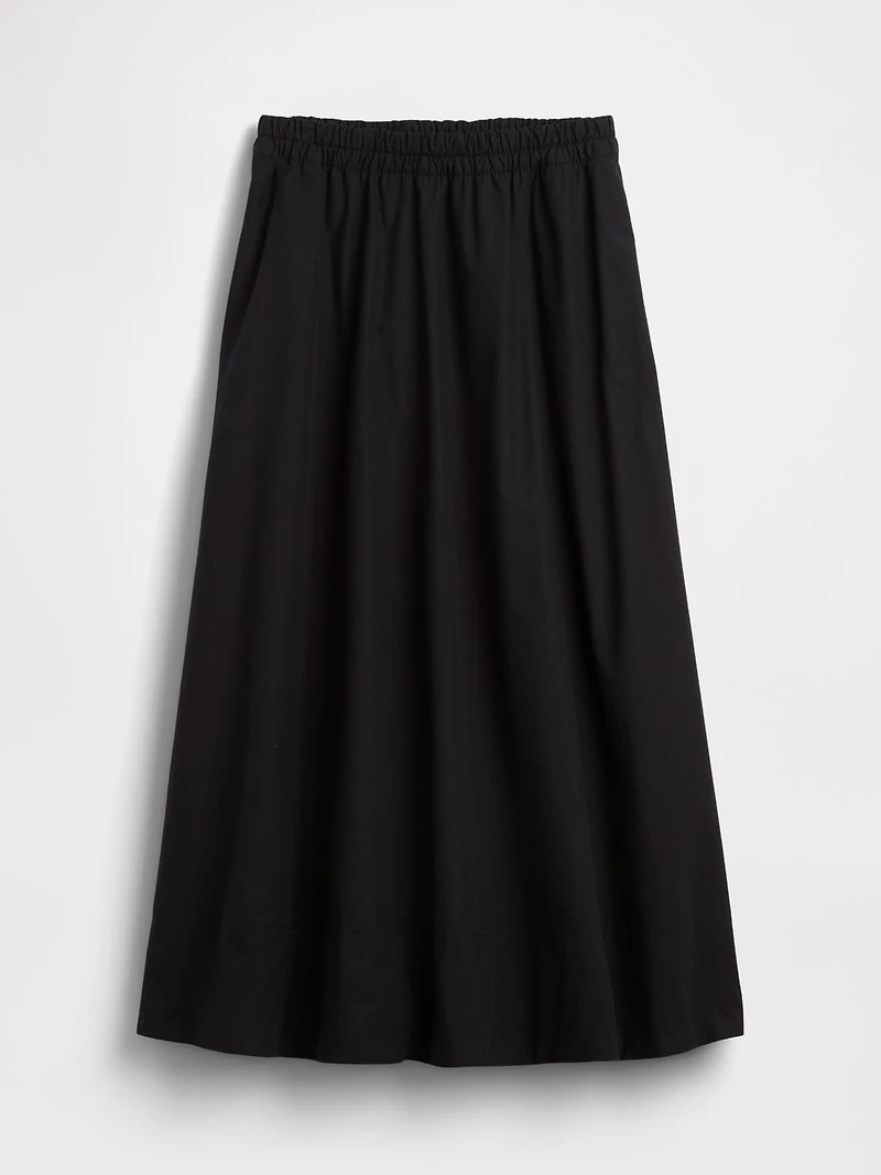 Poplin Maxi Skirt