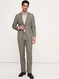 Tailored Slim-Fit Italian Wool Ventile Suit Jacket