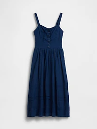Lace-Up Corset Maxi Dress