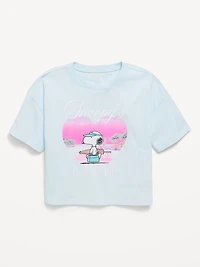 Peanuts™ Snoopy Oversized Graphic Cropped T-Shirt for Girls