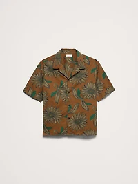 Relaxed-Fit Cotton Slub Resort Shirt