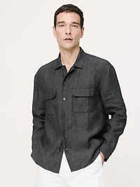 Relaxed-Fit Linen Resort Shirt