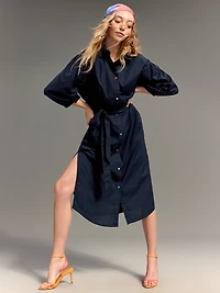 Old Navy x Christopher John Rogers Maxi Shirt Dress