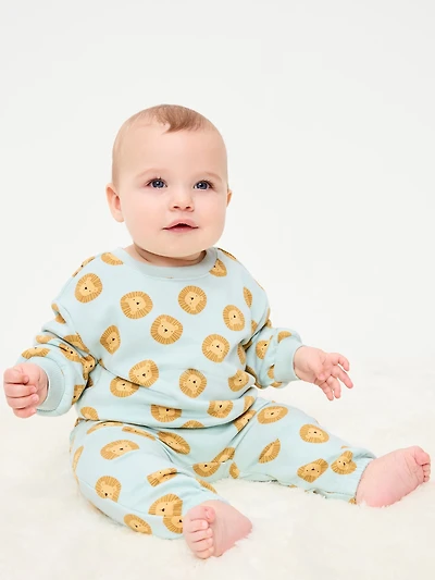 Printed Crew-Neck Sweatshirt for Baby