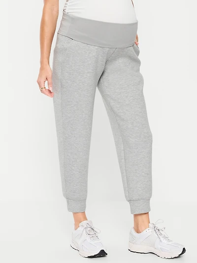 Pantalon de jogging en molleton raffiné à taille rabattable maternit
