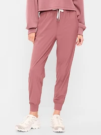 High-Waisted Side-Striped SleekTech Jogger