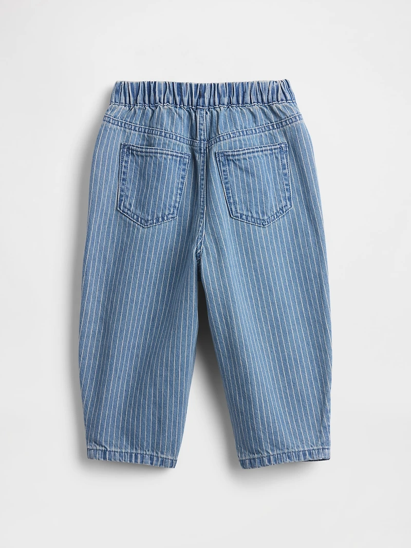 Jean coupe baril à taille élastique pour Bébé et Tout-petit