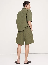 11" Cotton Jacquard Pull-On Short