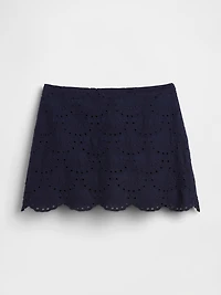 Eyelet Mini Skort