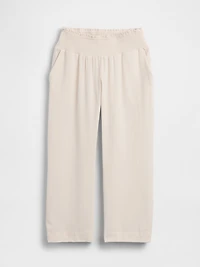 Maternity Cotton Gauze Full Panel Pants