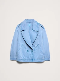 Cotton Twill Peacoat