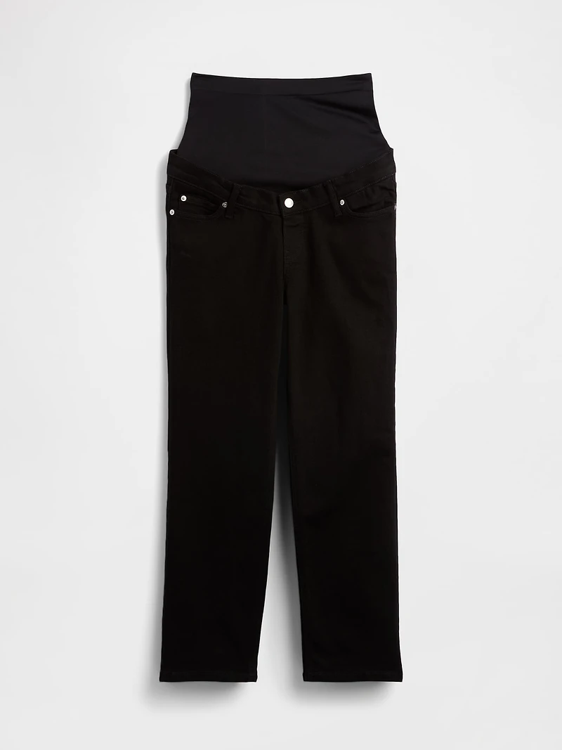 Maternity Full-Panel Straight Jeans