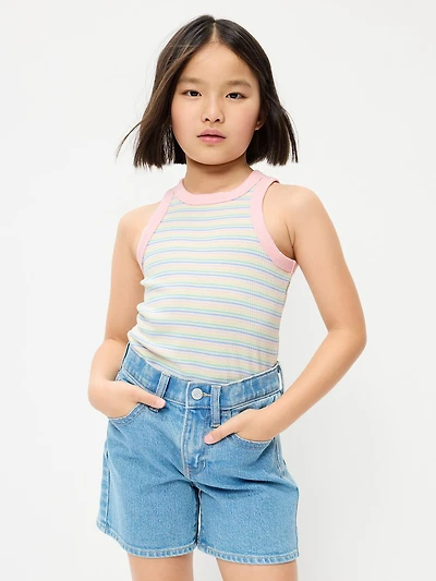 Fitted Ribbed Tank Top for Girls