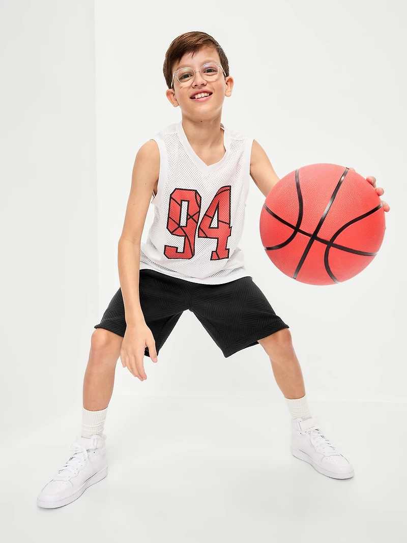 Dynamic Fleece Textured Basketball Shorts for Boys