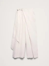 Viscose-Linen Palazzo Pant