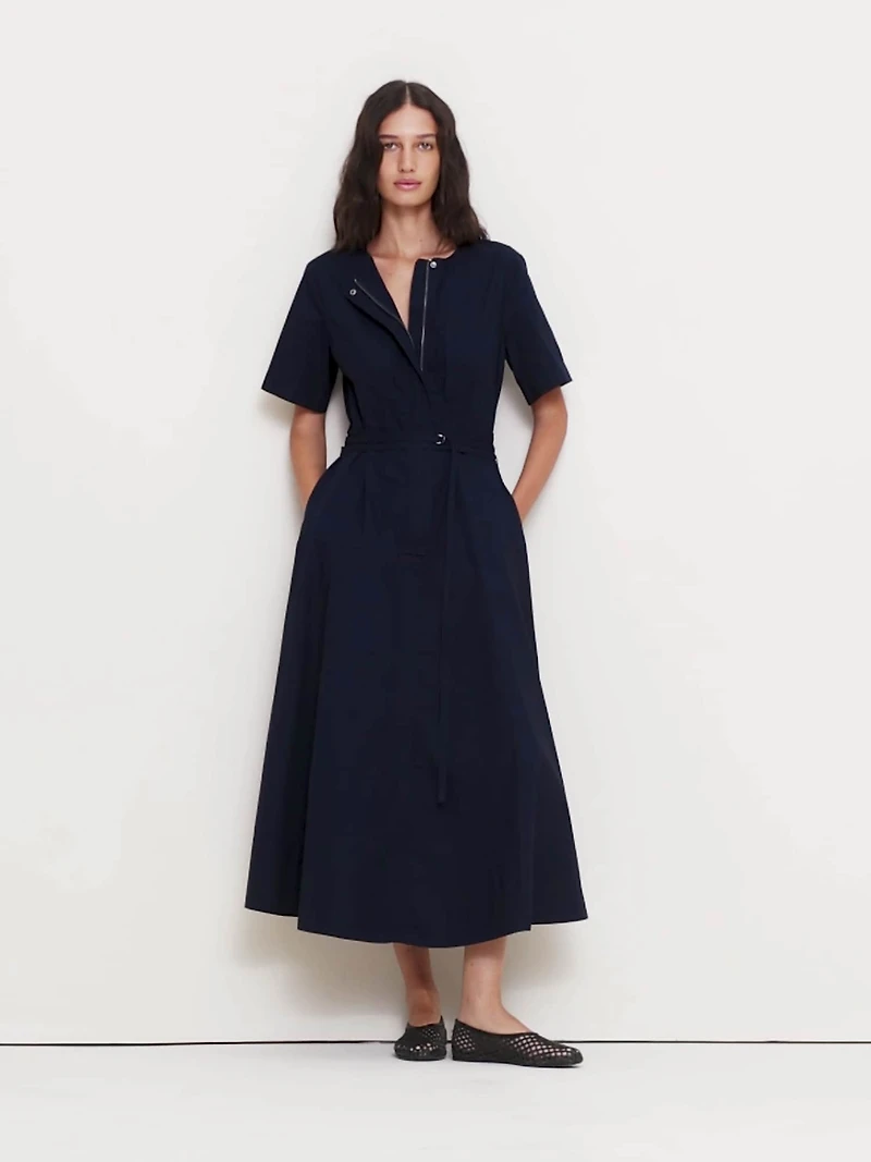 Cotton Poplin Shirt Dress