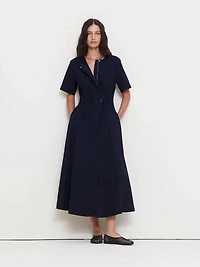 Cotton Poplin Shirt Dress