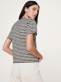 Cotton Slub Crew-Neck T-Shirt