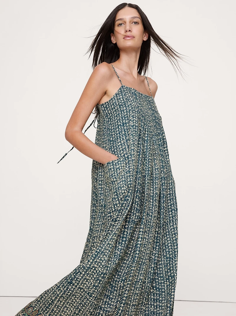 Linen Trapeze Dress