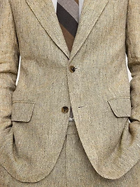 Relaxed Italian Linen Suit Jacket
