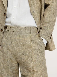Loose Italian Linen Suit Pant