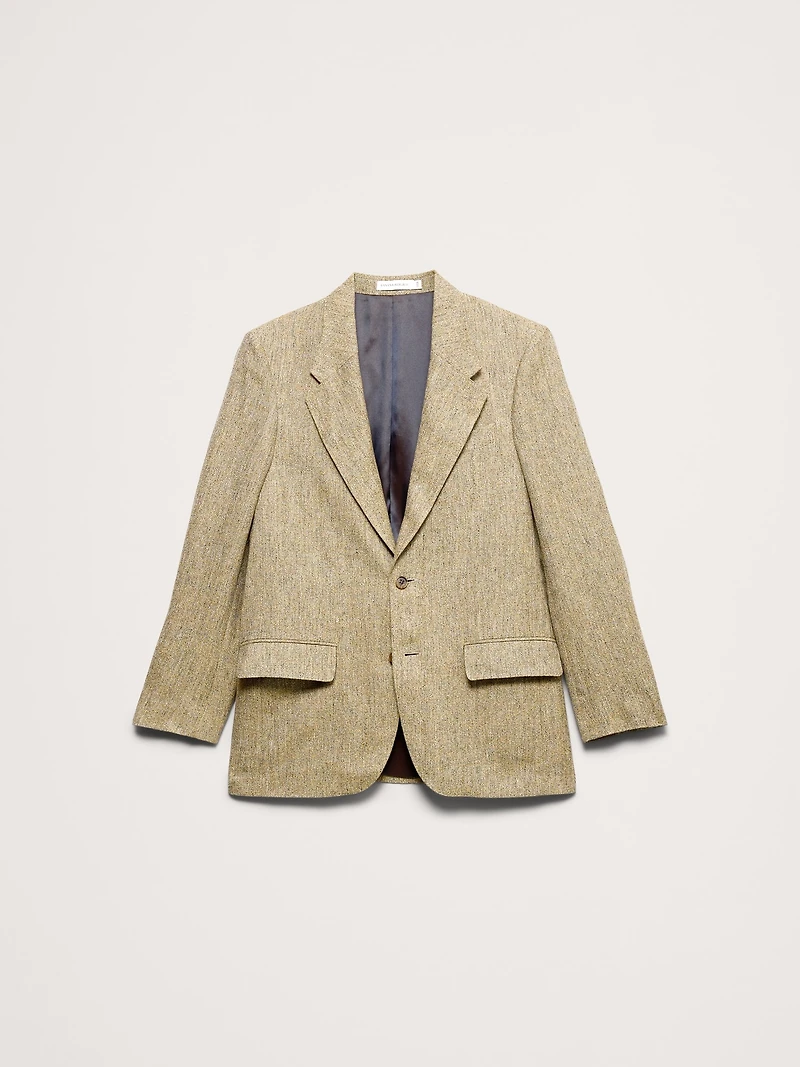 Relaxed Italian Linen Suit Jacket