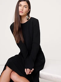 Bias-Cut Chiffon Maxi Dress