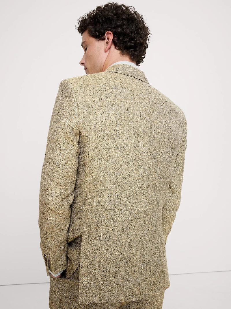Relaxed Italian Linen Suit Jacket