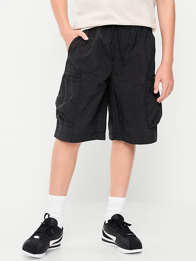 Below Knee Super Baggy Ripstop Cargo Shorts for Boys