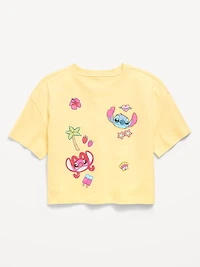 Disney© Stitch & Angel Boxy Graphic T-Shirt for Girls