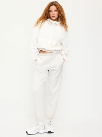 High-Waisted Cinched-Ankle Sweatpants