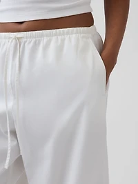 Poplin Easy Barrel Pants