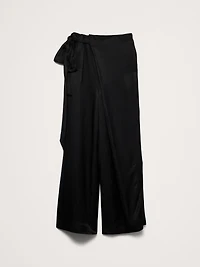 Viscose-Linen Palazzo Pant