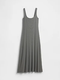 Modern Rib Square-Neck Maxi Dress