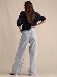 Mid-Rise Baggy-Straight Lightweight Jean