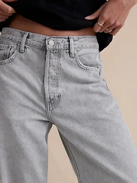 Mid-Rise Baggy-Straight Lightweight Jean