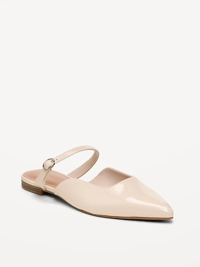 Pointed-Toe Mule Flats for Women