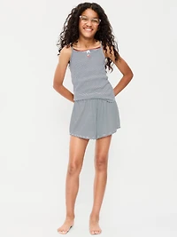 Striped Pajama Cami and Shorts Set for Girls